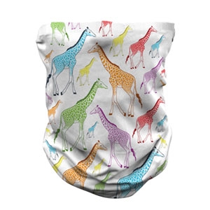 YOUTH PROTECTIVE NECK GAITER GIRAFFE REPEAT PATTERN